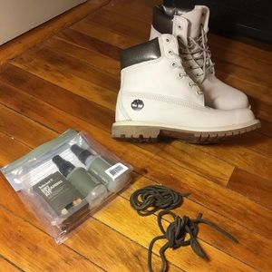 Timberland Grey white & metallic women size 8